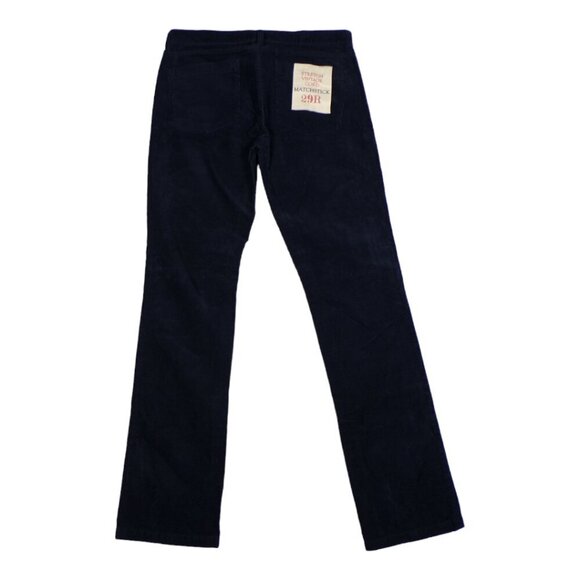 NWT J. Crew Factory Matchstick Stretch Vintage Cord Pants Navy 29R #1242